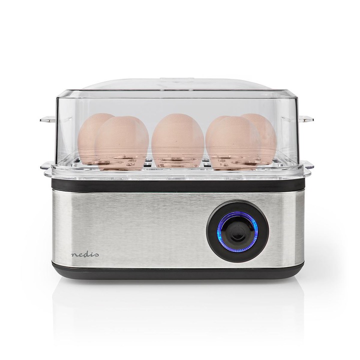 Nedis design kitchen Tojásfőző akár 8DB tojás elkészítéséhez ,500 W , Fehér - KAEB130EAL Tojás főző automatika