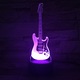 3D Led илюзионна лампа, китара, променяща цвета си нощна светлина