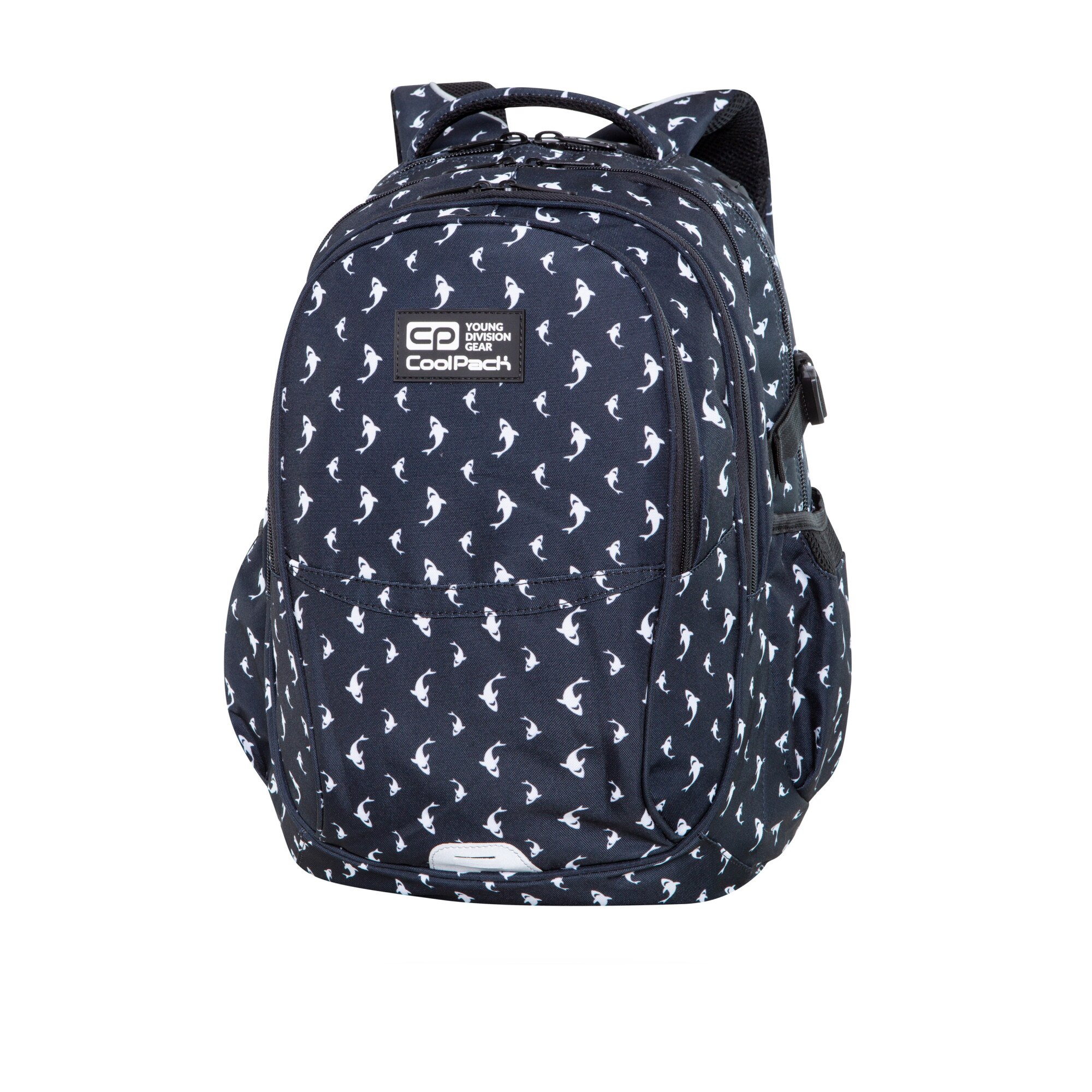 Ghiozdan scoala Cool Pack Factor Sharks, Multicolor, 31x47x17