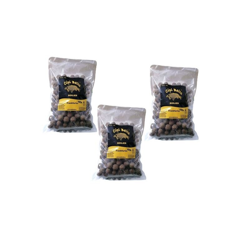 Pachet 3 kg Boilies Nadire Fierte 20 mm aroma Frankfurter+