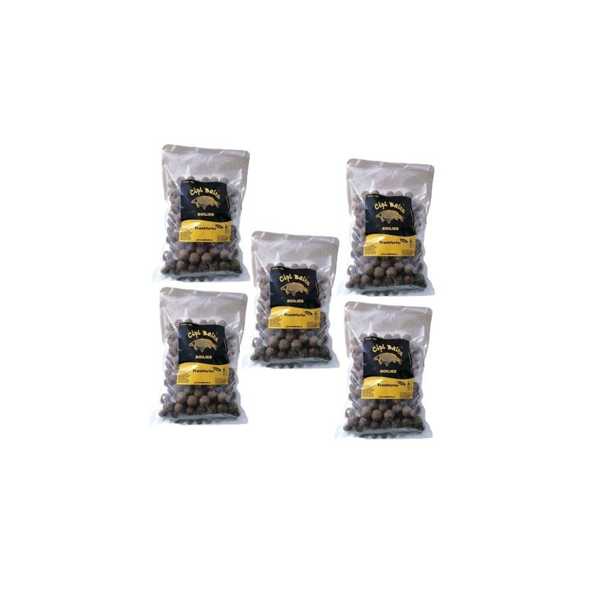 Pachet 5 kg Boilies Nadire Fierte 20 mm aroma Frankfurter+
