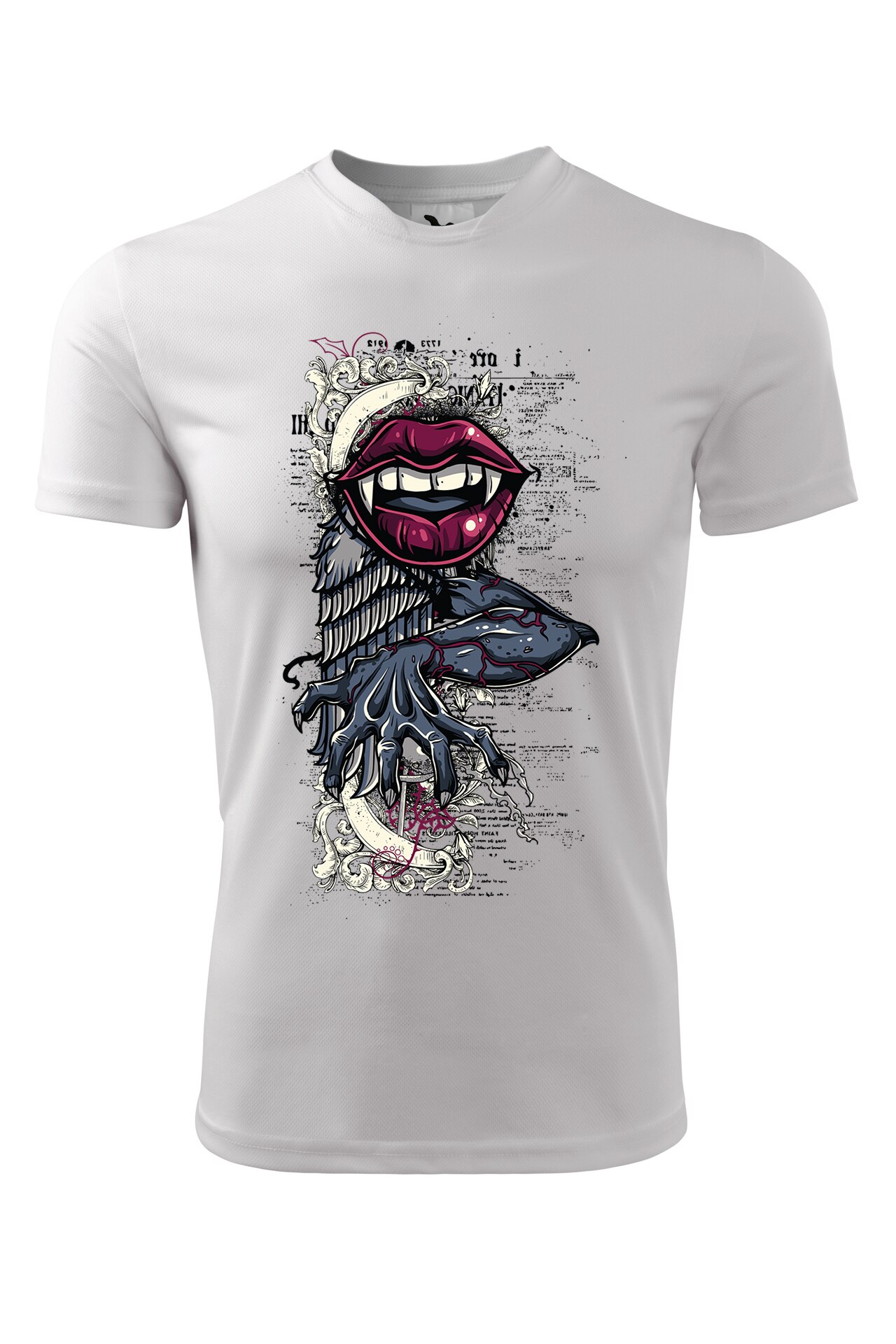 Tricou personalizat, Vampir, Adler, Alb