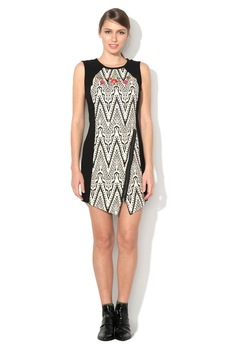 Rochie, Desigual 71V2YP1, Negru/Bej, 42 Rochie, Desigual 71V2YP1, Negru/Bej, 42