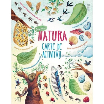 Decopera natura. Carte de activitati Usborne Decopera natura. Carte de activitati Usborne