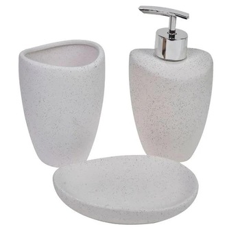 Set savoniera clasica-gri,rotunda,cu suport pentru periuta de dinti,pompita pentru sapun lichid Set savoniera clasica-gri,rotunda,cu suport pentru periuta de dinti,pompita pentru sapun lichid