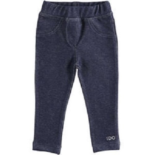 Pantaloni colanti fete Ido tip blug, Albastru denim inchis