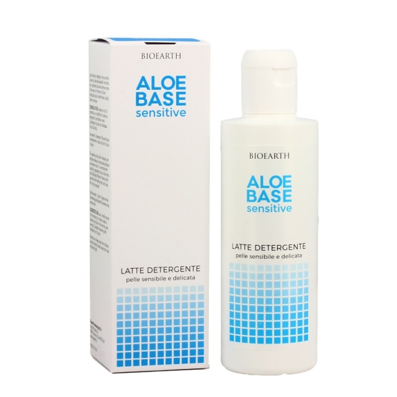 Lapte demachiant pentru ten sensibil Aloebase 200ml Bioearth
