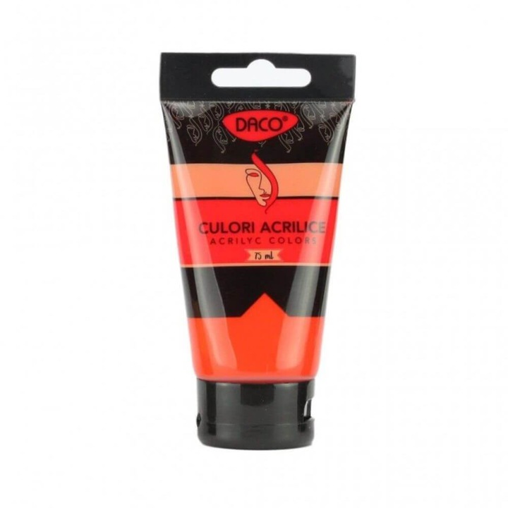 Vopsea Acril Rosu Vermilion DACO, 75 ml
