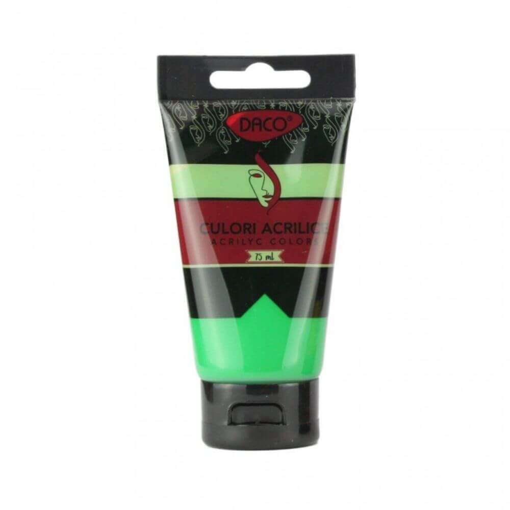 Vopsea Acril Verde Mediu DACO, 75 ml