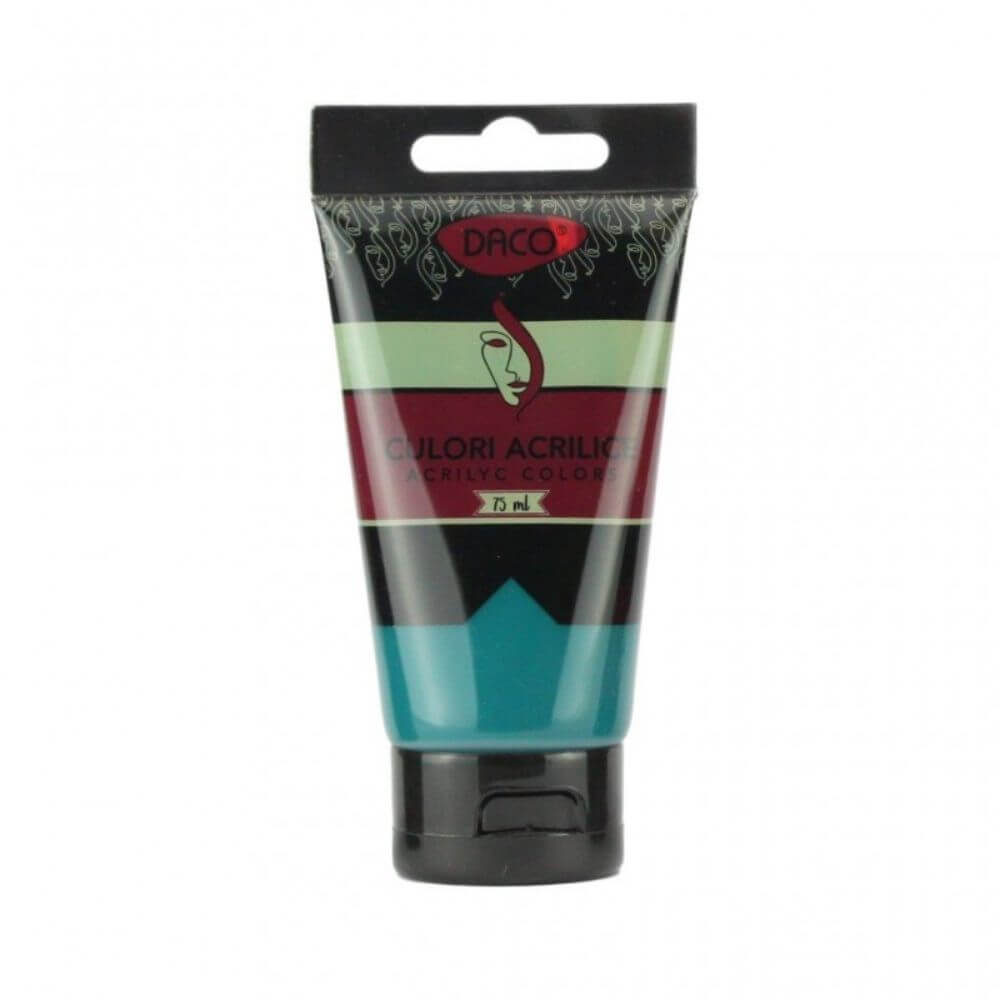 Vopsea Acril Verde Turquise DACO, 75 ml