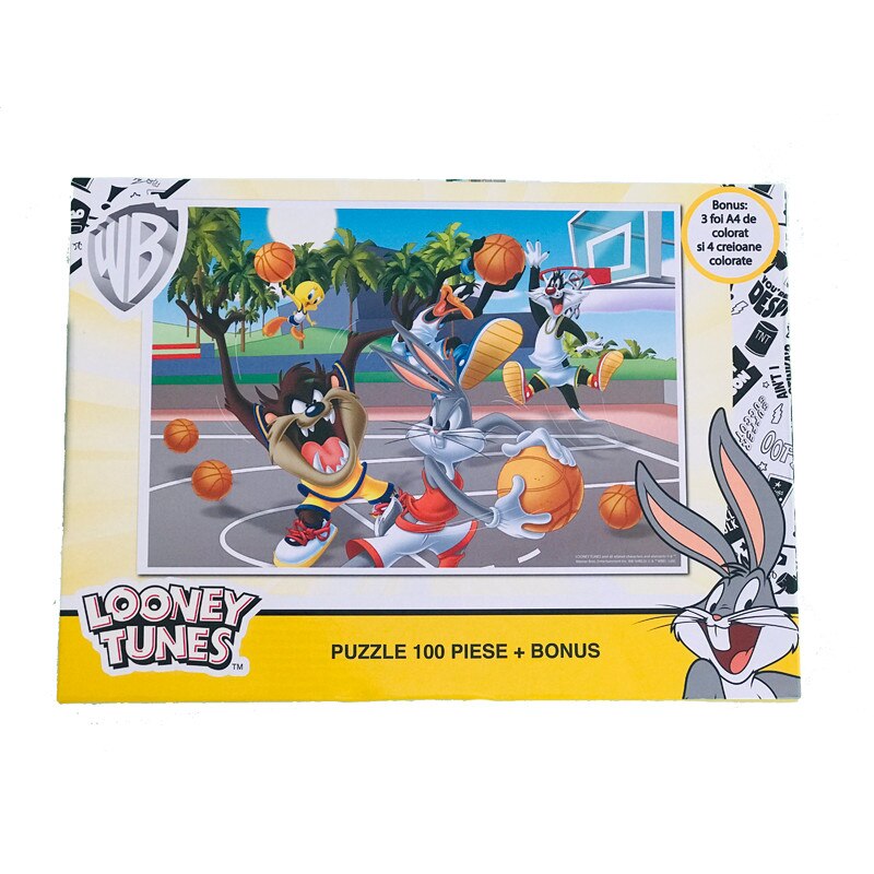 Puzzle 100 piese + Bonus Looney Tunes