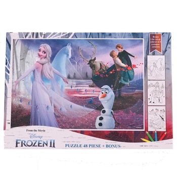 Puzzle 48 piese + Bonus Frozen Puzzle 48 piese + Bonus Frozen
