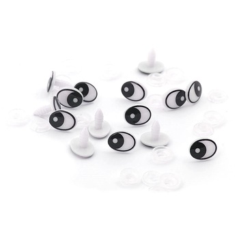 Set 14 ochi creativi cartoon cu siguranta, 16 x 12 mm Set 14 ochi creativi cartoon cu siguranta, 16 x 12 mm
