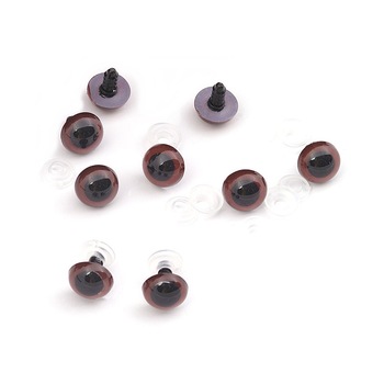 Set 10 ochi creativi maro cu siguranta, 16 mm Set 10 ochi creativi maro cu siguranta, 16 mm