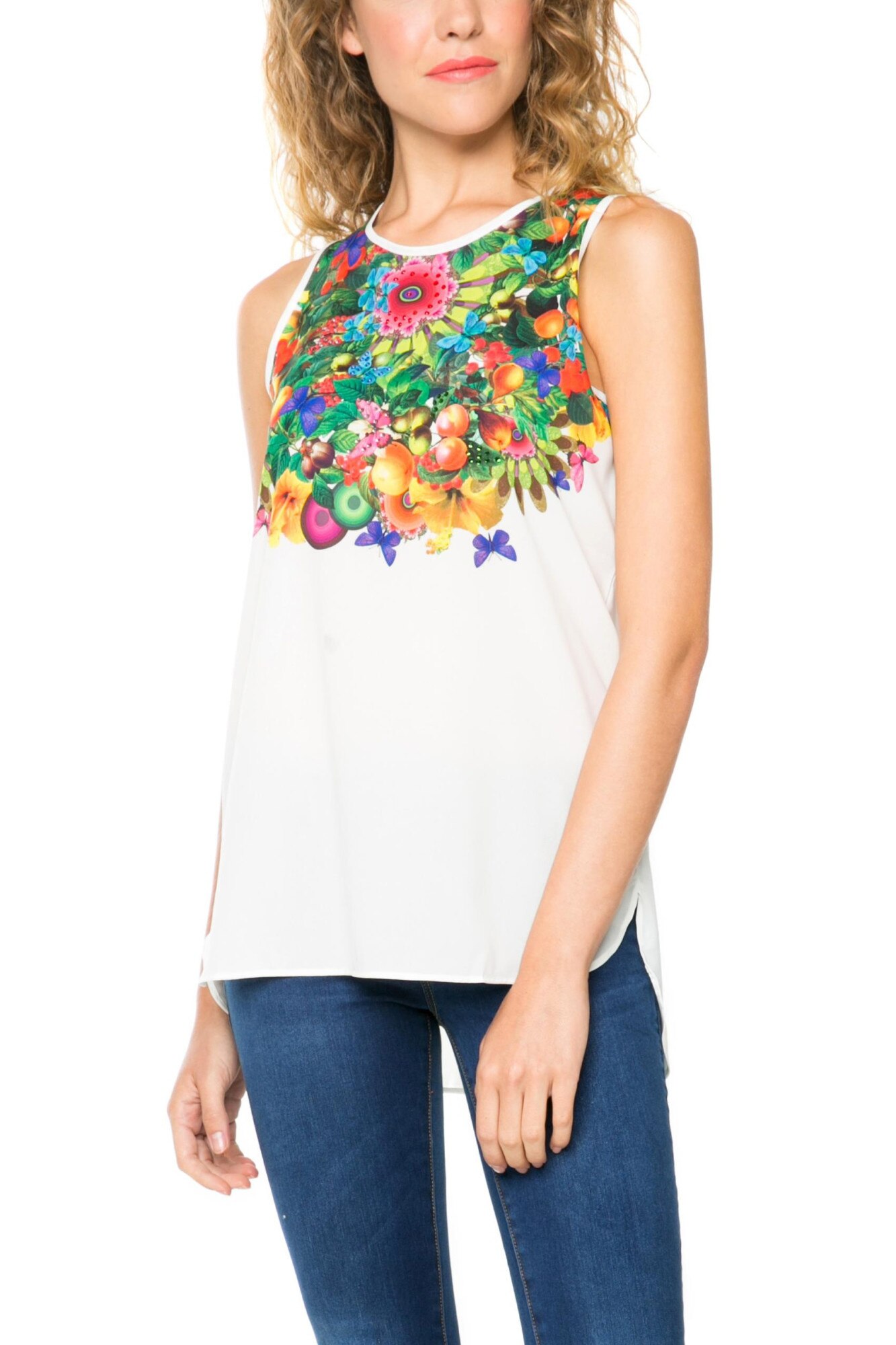 Maiou, Desigual 61B23D6, Alb, L