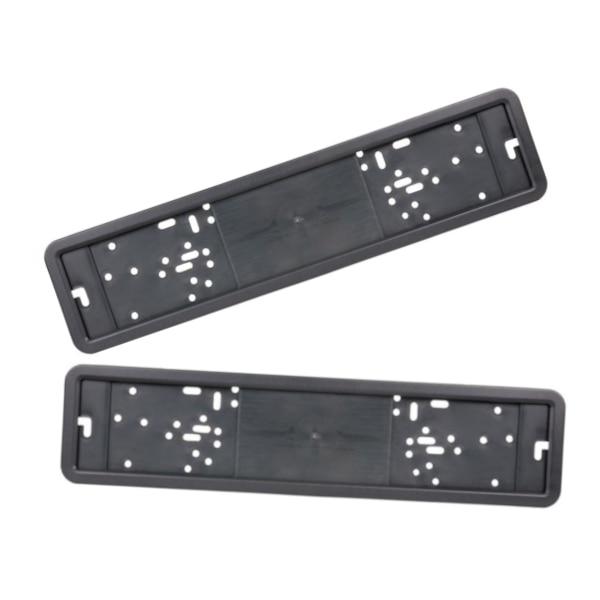 Set 2 suporturi numar inmatriculare Off Road, AutoMax, cu rama metalica, negru