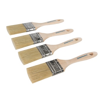 Set 4 pensule vopsit , maner lemn, Silverline Set 4 pensule vopsit , maner lemn, Silverline