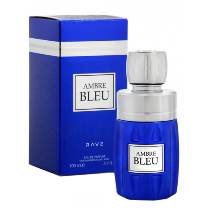 Apa de Parfum Rave, Ambre Bleu, Barbati, 100 ml