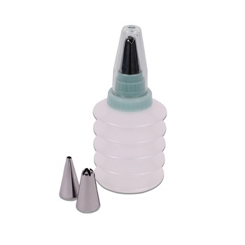 Dispozitiv pentru decorat briose cu 3 duze, Luigi Ferrero Norsk, FR-1703, plastic/inox Dispozitiv pentru decorat briose cu 3 duze, Luigi Ferrero Norsk, FR-1703, plastic/inox