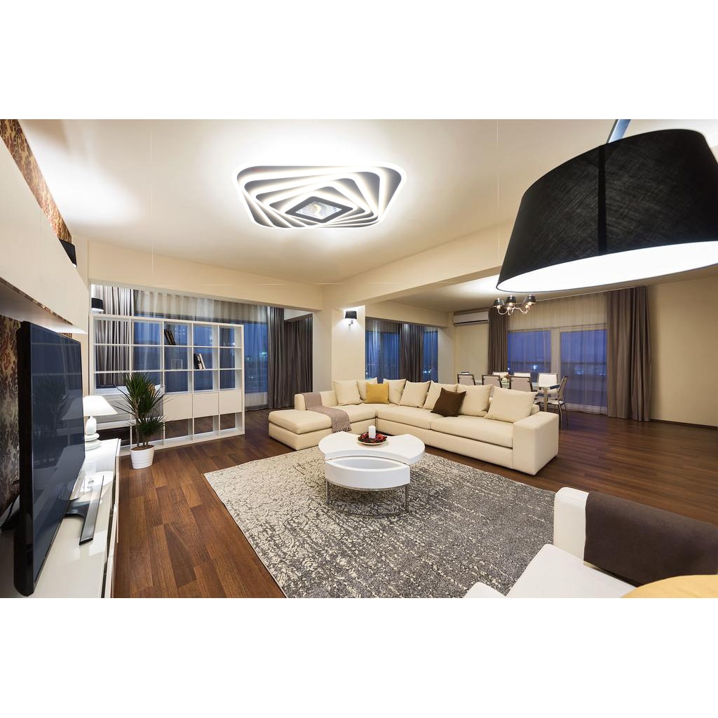 Lustra Led Design modern SLS - 3D, Telecomanda, Intensitate reglabila 200w 8636