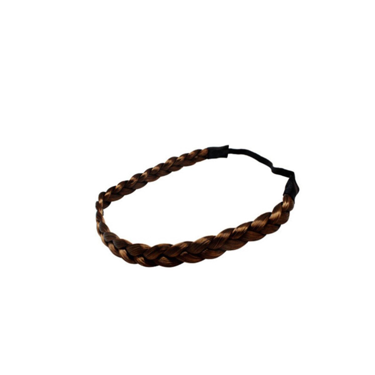 Banda cu aspect de par impletit MoonbasaNails #04, Saten inchis