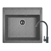 pachet chiuveta drgans nika 570 marmuragranit 570 x 510 mm  baterie cu gat inaltlebada negru monocomanda imagen 5_0_
0