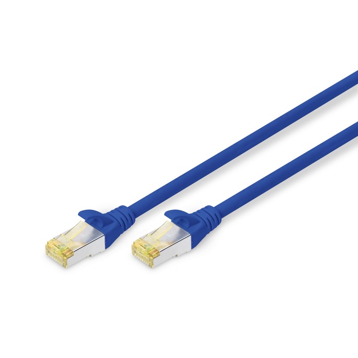 Digitus CAT6A S-FTP Patch Cable 2m Blue, 150338, Hálózati kábelek