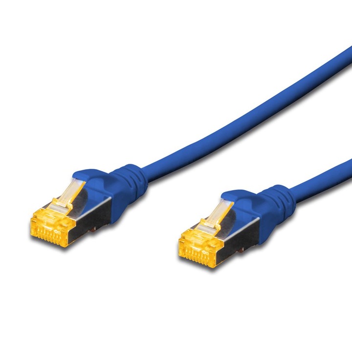 Digitus CAT6A S-FTP Patch Cable 5m Blue, 150362, Hálózati kábelek
