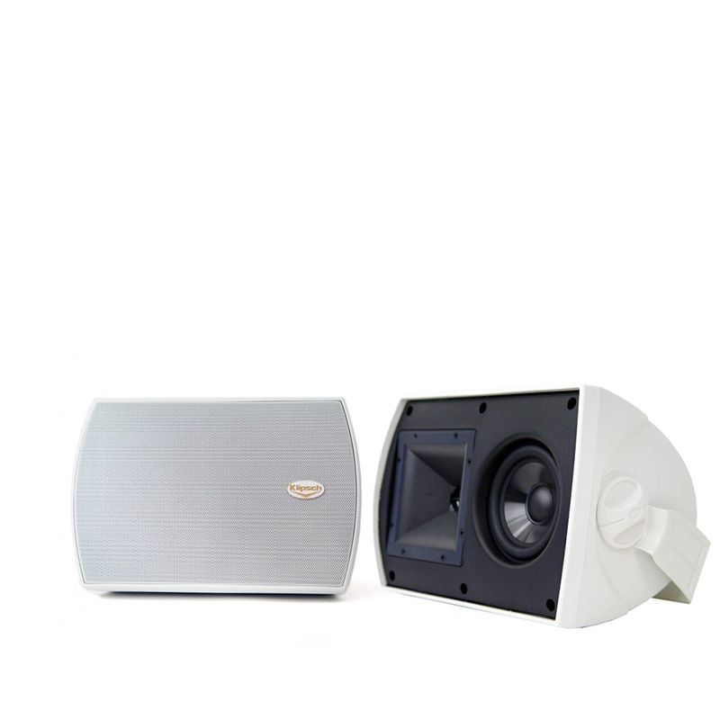 Set 2 boxe de exterior Klipsch, AW-525, Albe
