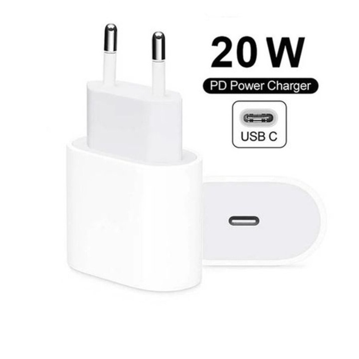 Adapter 20 W Apple USB Type C, kompatibilis Apple eszközökkel, fehér