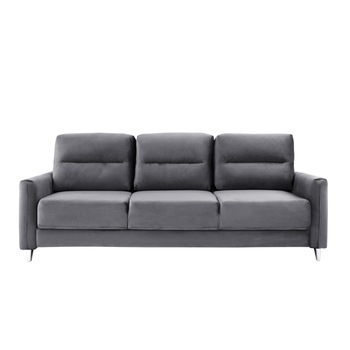 Canapea extensibila 3 locuri Sabrina, Mobila Sigma, catifea grey, 236x105x92 cm Canapea extensibila 3 locuri Sabrina, Mobila Sigma, catifea grey, 236x105x92 cm