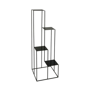 Suport ghivece Still mad, metal, negru, 40 × 40 × 120 cm, din metal Suport ghivece Still mad, metal, negru, 40 × 40 × 120 cm, din metal