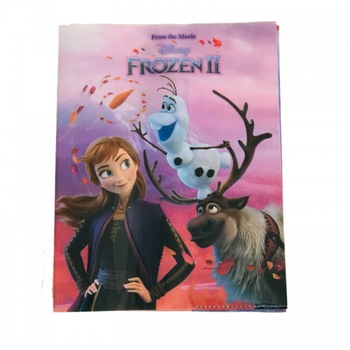 Coperta carte speciala 1 Frozen II , din plastic, multicolora, format special Coperta carte speciala 1 Frozen II , din plastic, multicolora, format special