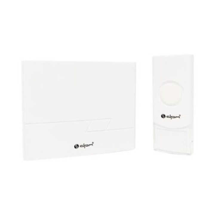 Sonerie wireless DPM, W880W, 16 Melodii, 50 m, Alb