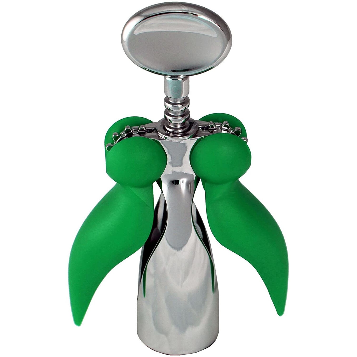 Tirbuson Casa Bugatti, Lola, cu maner din polipropilena de inalta calitate si corp din otel inoxidabil placat cu zamac, verde, design 2020