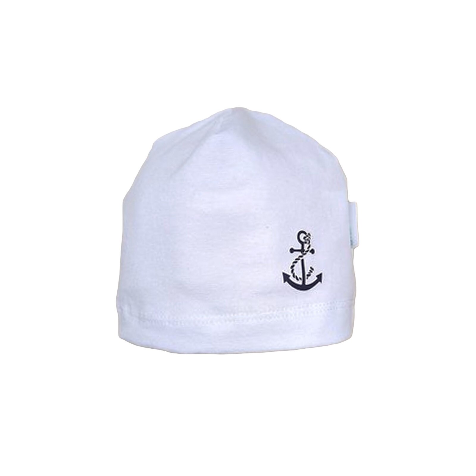 Fes Mic Pitic C243NN din tricot subtire cu imprimeu ancora, alb
