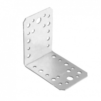 Coltar simplu perforat pentru lemn, 90x90x65x2,5 mm Coltar simplu perforat pentru lemn, 90x90x65x2,5 mm