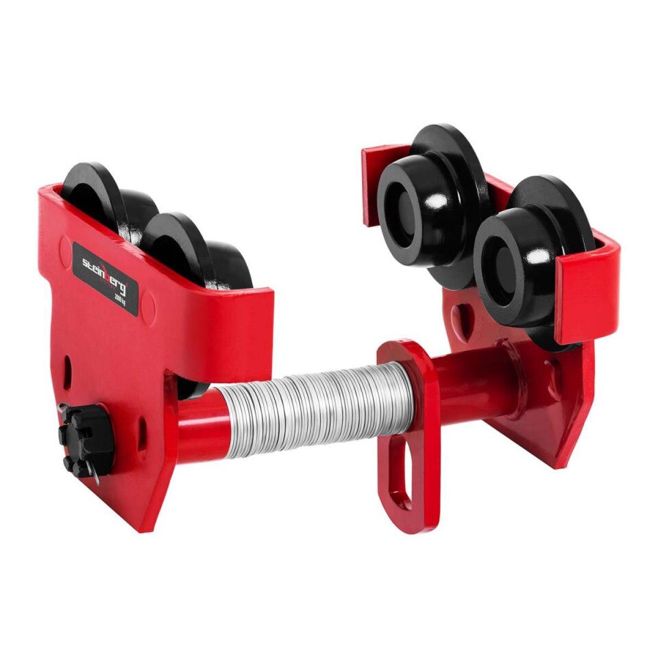 Carucior macara grinda metalica - 2.000 kg - latimea flansei 110-200 mm STEINBERG 10030426