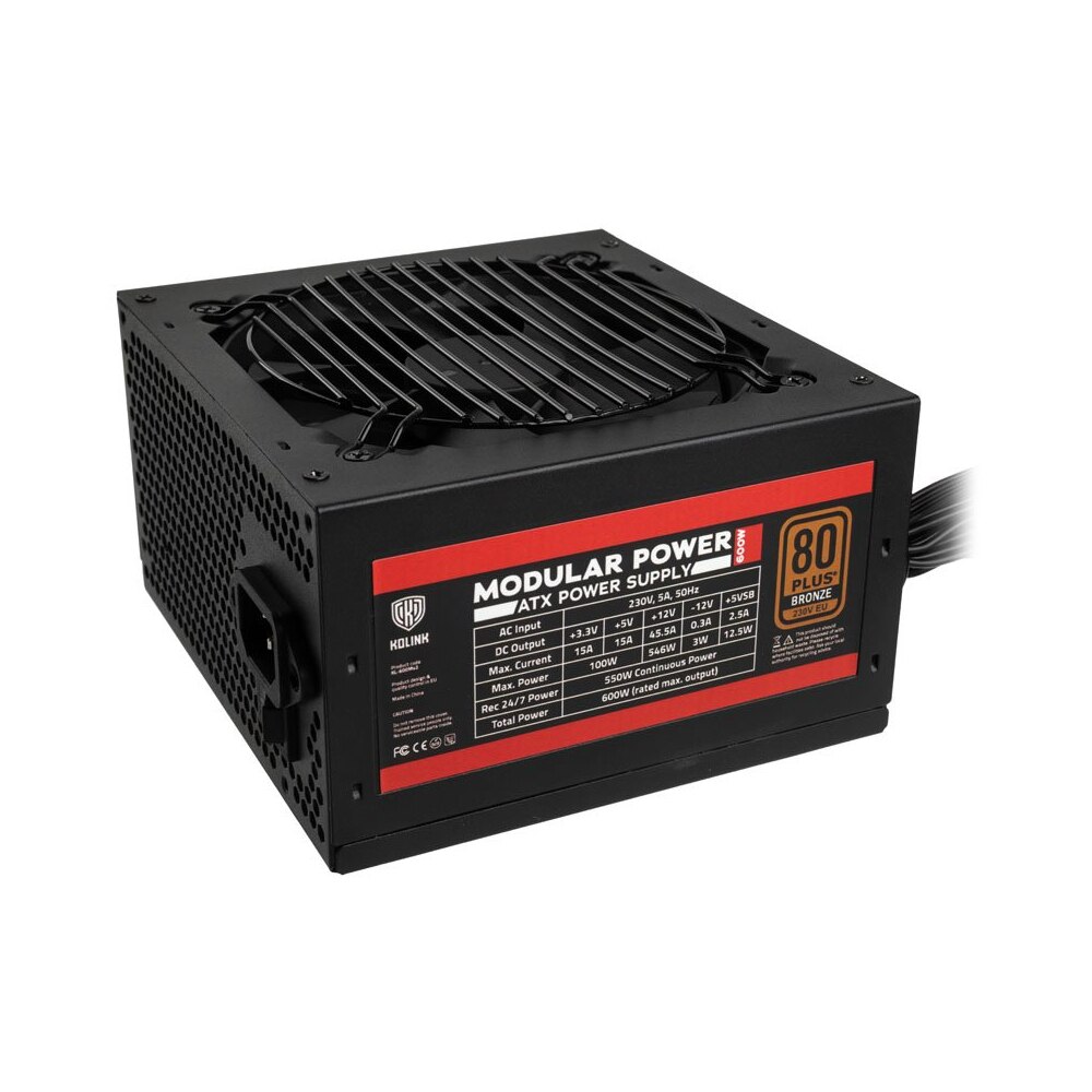 Sursa de alimentare Kolink Modular Power 600W 80 PLUS Bronze