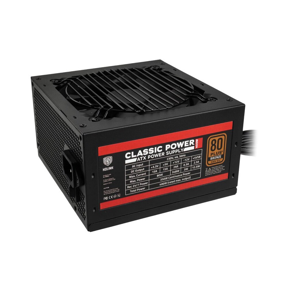 Sursa de alimentare Kolink Classic Power 400W 80 PLUS Bronze
