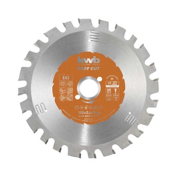 Disc pentru fierastrau circular de mana 160x16 D24 EASY-CUT, Tungsten, universal, KWB Professional Disc pentru fierastrau circular de mana 160x16 D24 EASY-CUT, Tungsten, universal, KWB Professional