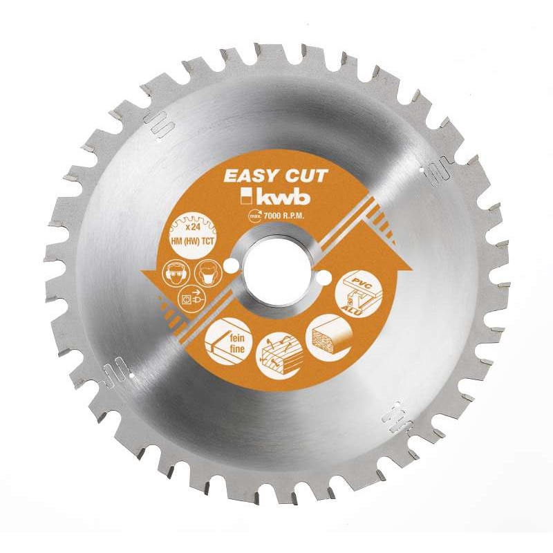 Disc pentru fierastrau circular stationar 350x30 D54 EASY-CUT, Tungsten, universal, KWB Professional