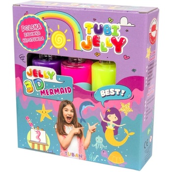 Set Tubi Jelly cu 3 culori - Sirena, Tuban Set Tubi Jelly cu 3 culori - Sirena, Tuban