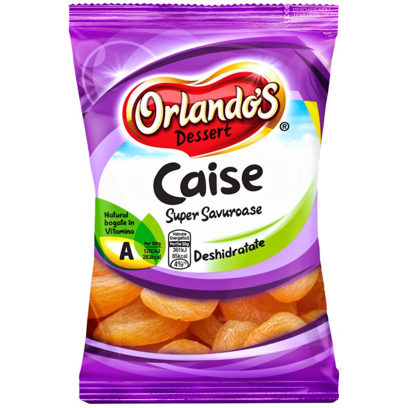 Caise naturale deshidratate Orlandos, 200g