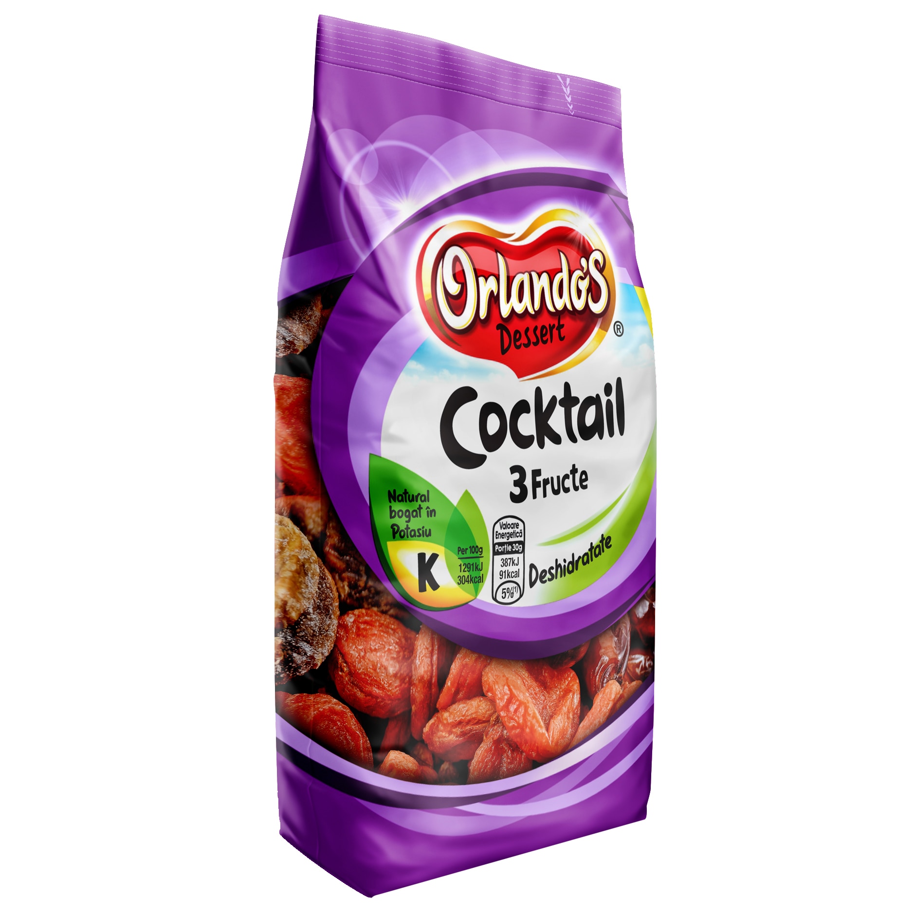 Mix cocktail 3 fructe deshidratate Orlandos, 250g