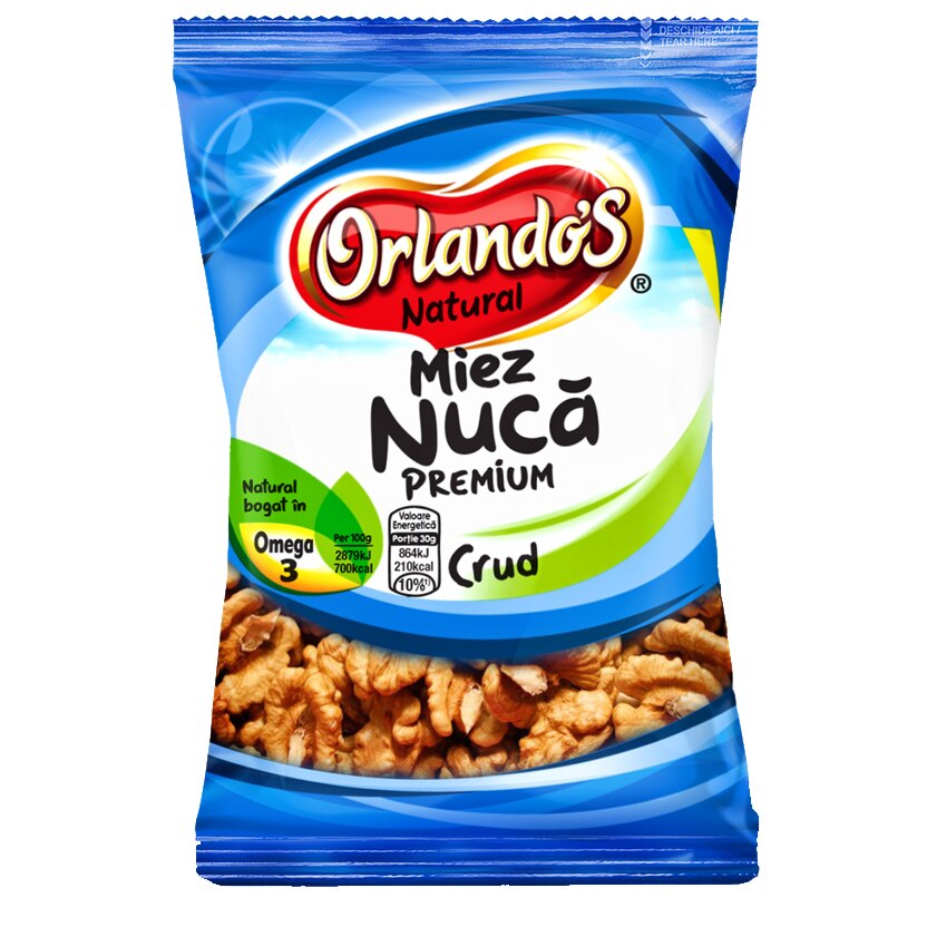 Miez de nuca crud Orlandos, 100g