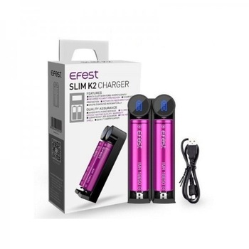 Incarcator Acumulatori Efest Slim K2 - 2 Sloturi Incarcator Acumulatori Efest Slim K2 - 2 Sloturi