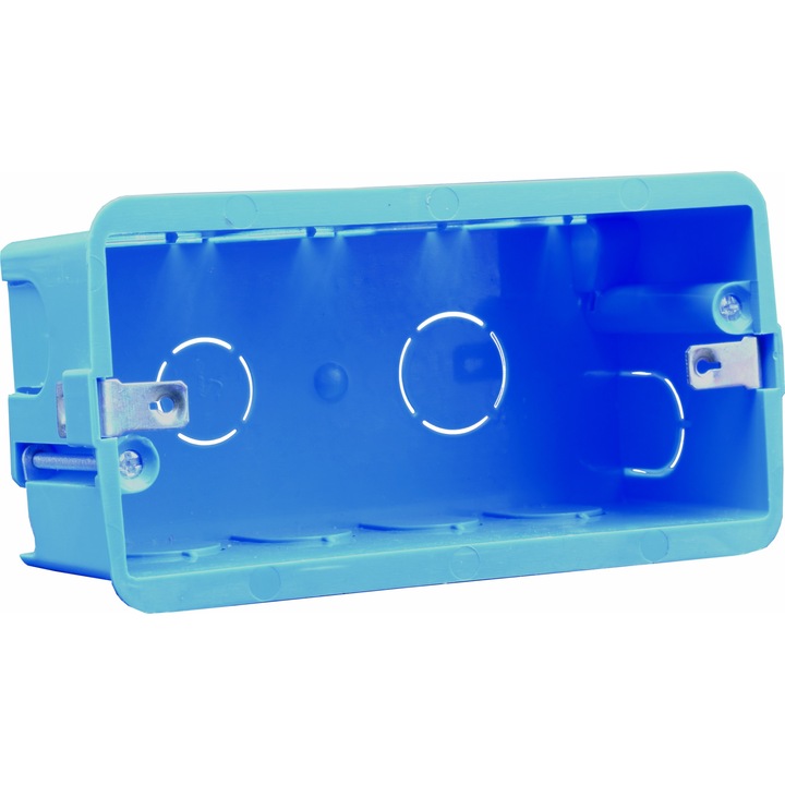 Doza rigips pentru aparate modulare 4 module albastru Stil Comtec