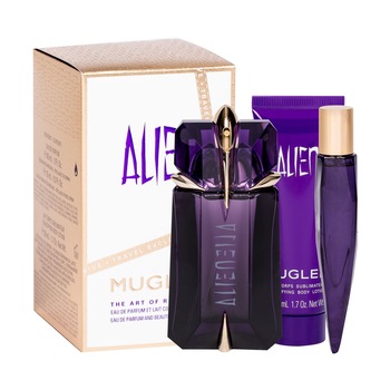 Set Thierry Mugler Alien Travel, Femei, Apa de Parfum 60 ml, Lotiune de Corp 50 ml, Apa de Parfum 10 ml Set Thierry Mugler Alien Travel, Femei, Apa de Parfum 60 ml, Lotiune de Corp 50 ml, Apa de Parfum 10 ml