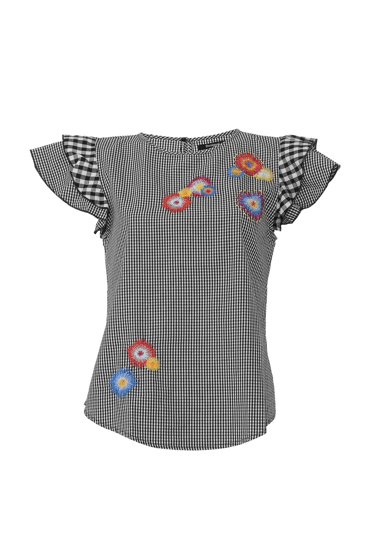 Bluza, Desigual 17WWBWWC, Alb/Negru